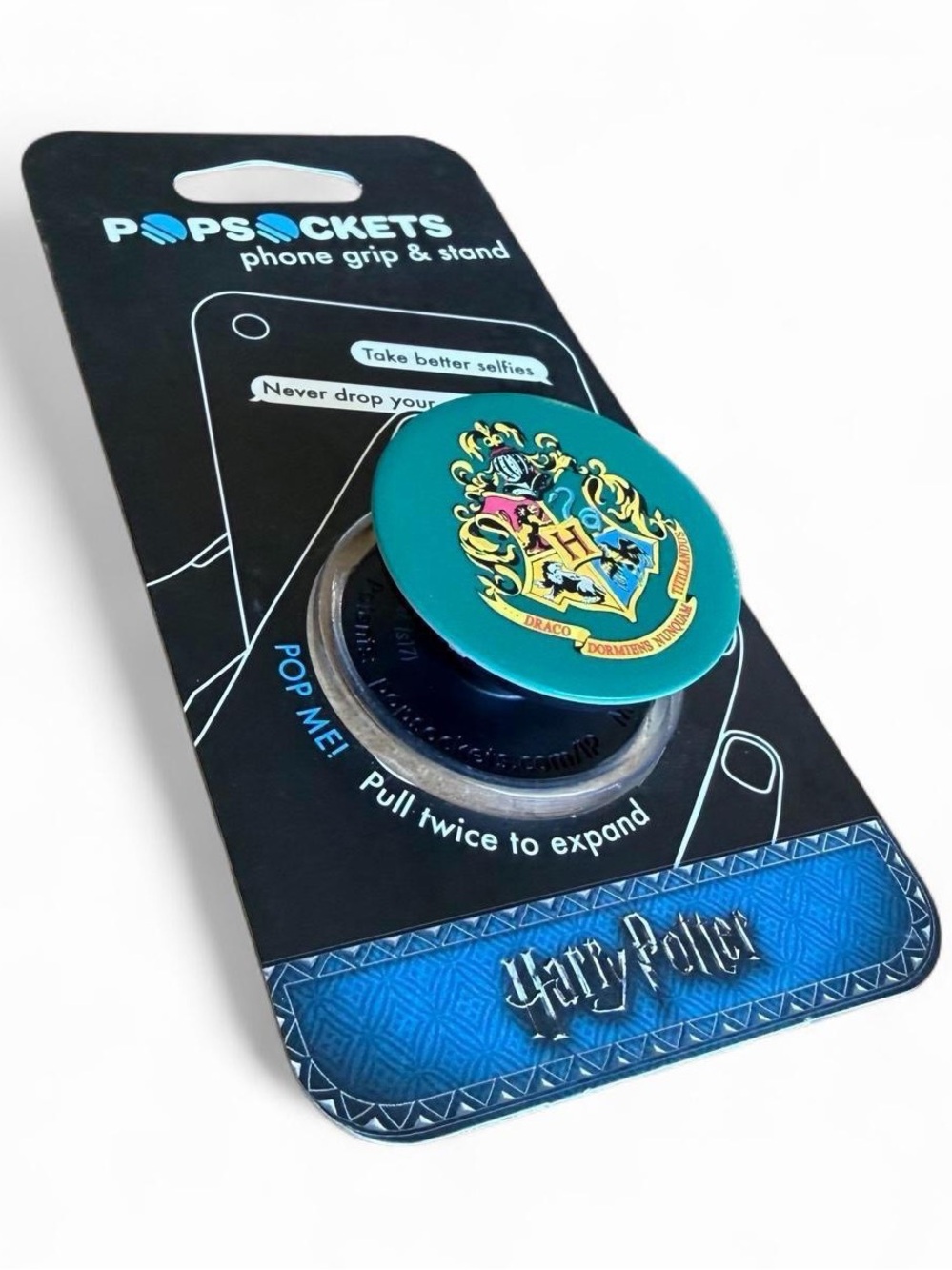 PopSocket Harry Potter Hogwarts Crest Teal NWT